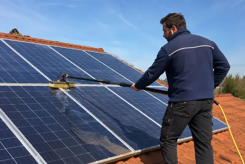 Nettoyage et entretien de panneaux solaires à Izeaux